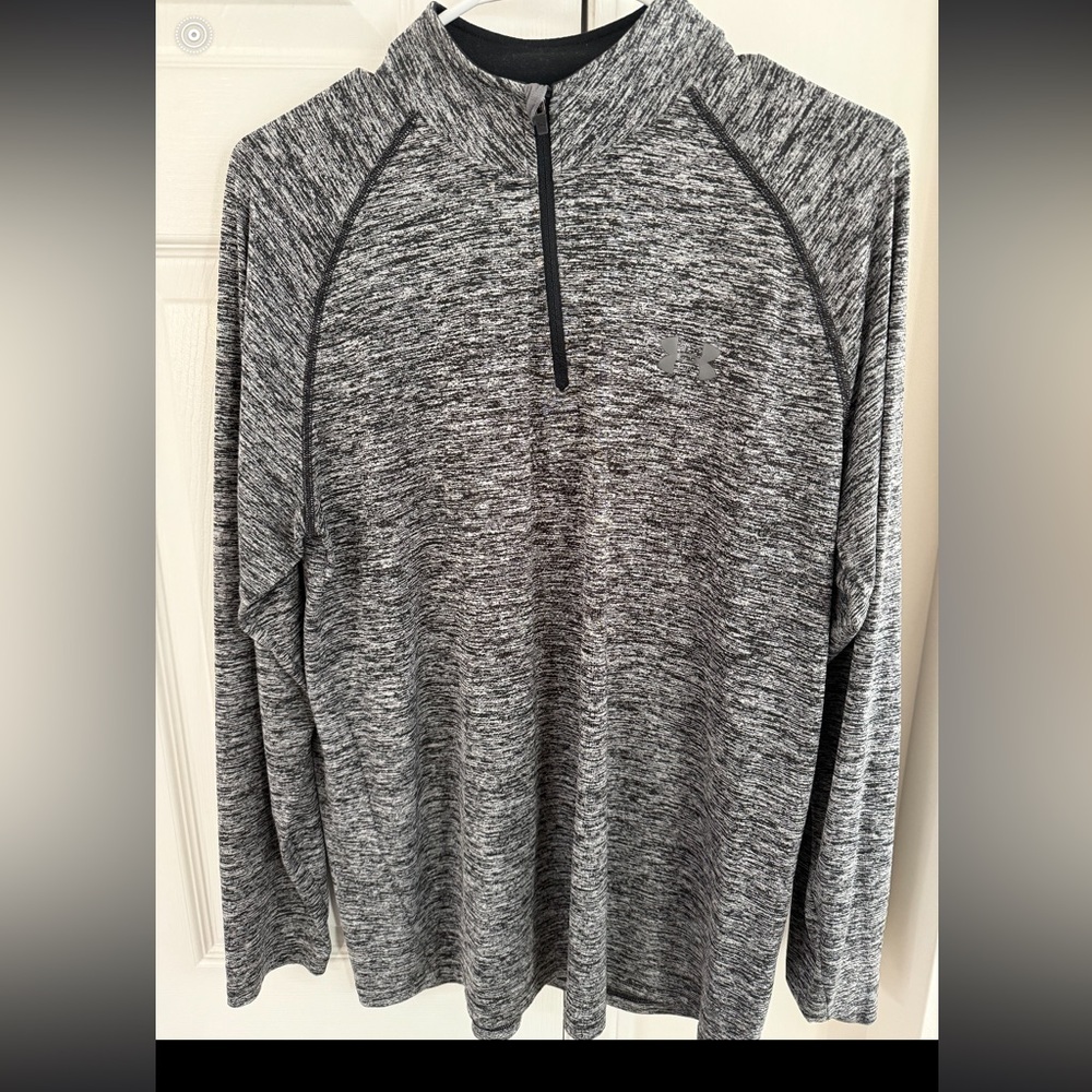 Under Armor Quarter Zip, Heathered Grey - Medium